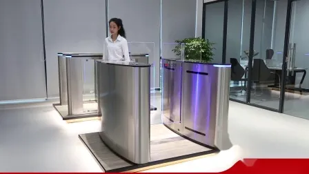양방향 RFID 리더 고속 스윙 게이트 출입 통제 회전식 문